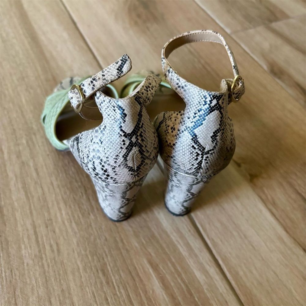 Banana Republic Women's Slingback Sandal Size 9.5 Multicolor High Heel - Picture 5 of 6